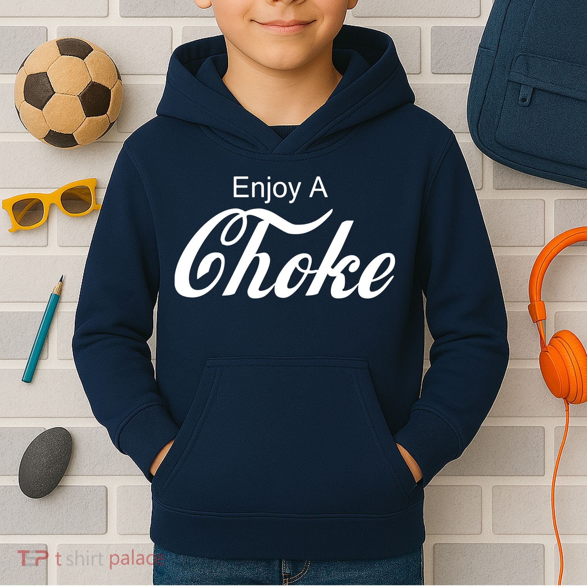 Enjoy A Choke Funny Jiu Jitsu MMA Kids Hoodie