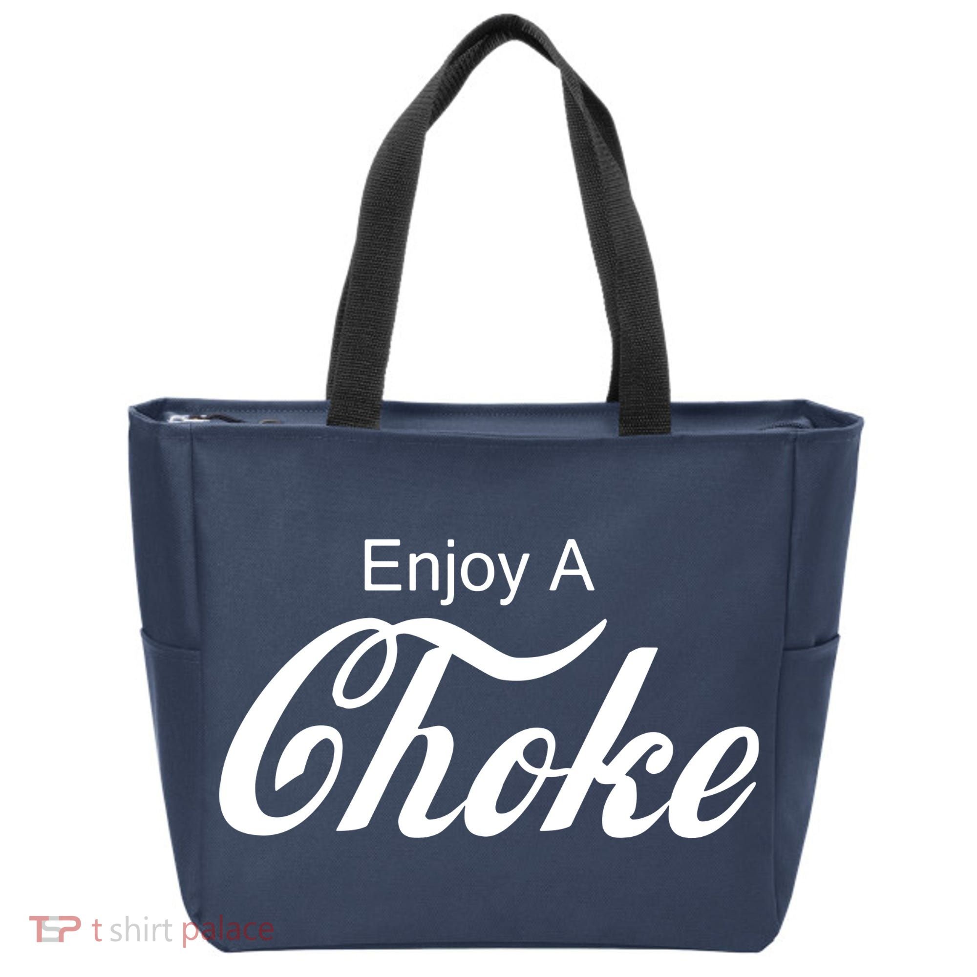 Enjoy A Choke Funny Jiu Jitsu MMA Tote Bag