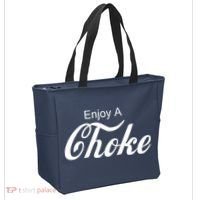 Enjoy A Choke Funny Jiu Jitsu MMA Tote Bag thumb 2