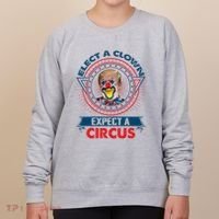 Elect A Clown Expect A Circus Funny Antitrump Women's Sweatshirt thumb 0