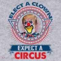 Elect A Clown Expect A Circus Funny Antitrump Women's Sweatshirt thumb 2