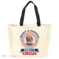 Elect A Clown Expect A Circus Funny Antitrump Tote Bag thumb 0