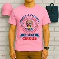 Elect A Clown Expect A Circus Funny Antitrump T-Shirt thumb 6