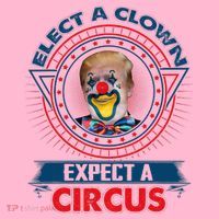 Elect A Clown Expect A Circus Funny Antitrump Toddler T-Shirt thumb 4