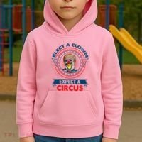 Elect A Clown Expect A Circus Funny Antitrump Kids Hoodie thumb 2