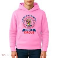 Elect A Clown Expect A Circus Funny Antitrump Kids Hoodie thumb 4