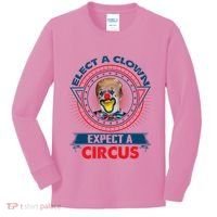 Elect A Clown Expect A Circus Funny Antitrump Kids Long Sleeve Shirt thumb 0