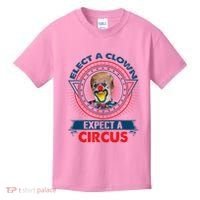 Elect A Clown Expect A Circus Funny Antitrump Kids T-Shirt thumb 0