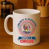 Elect A Clown Expect A Circus Funny Antitrump Coffee Mug thumb 4