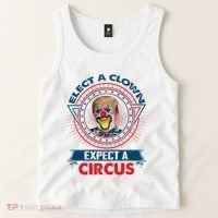 Elect A Clown Expect A Circus Funny Antitrump Tank Top thumb 2