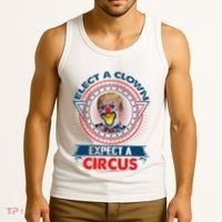 Elect A Clown Expect A Circus Funny Antitrump Tank Top thumb 3