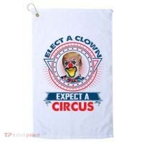 Elect A Clown Expect A Circus Funny Antitrump Golf Towel thumb 0