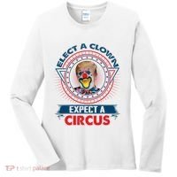 Elect A Clown Expect A Circus Funny Antitrump Women's Long Sleeve Shirt thumb 0