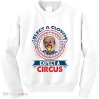 Elect A Clown Expect A Circus Funny Antitrump Kids Sweatshirt thumb 0