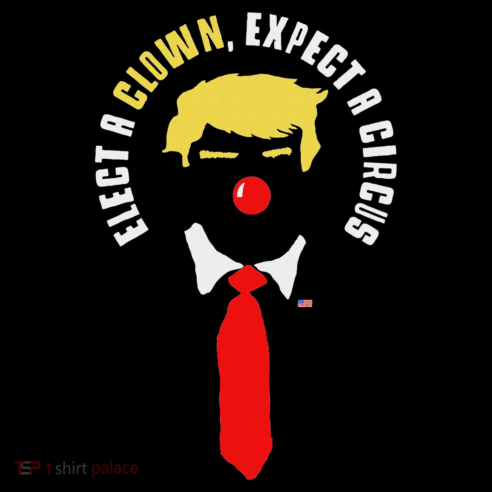 Elect A Clown Expect A Circus Funny Anti Trump Graphic Hoodie