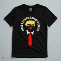 Elect A Clown Expect A Circus Funny Anti Trump Graphic T-Shirt thumb 5