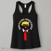 Elect A Clown Expect A Circus Funny Anti Trump Graphic Women's Tank Top thumb 3