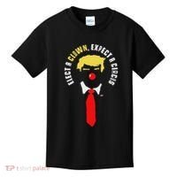 Elect A Clown Expect A Circus Funny Anti Trump Graphic Kids T-Shirt thumb 0