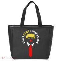 Elect A Clown Expect A Circus Funny Anti Trump Graphic Tote Bag thumb 0
