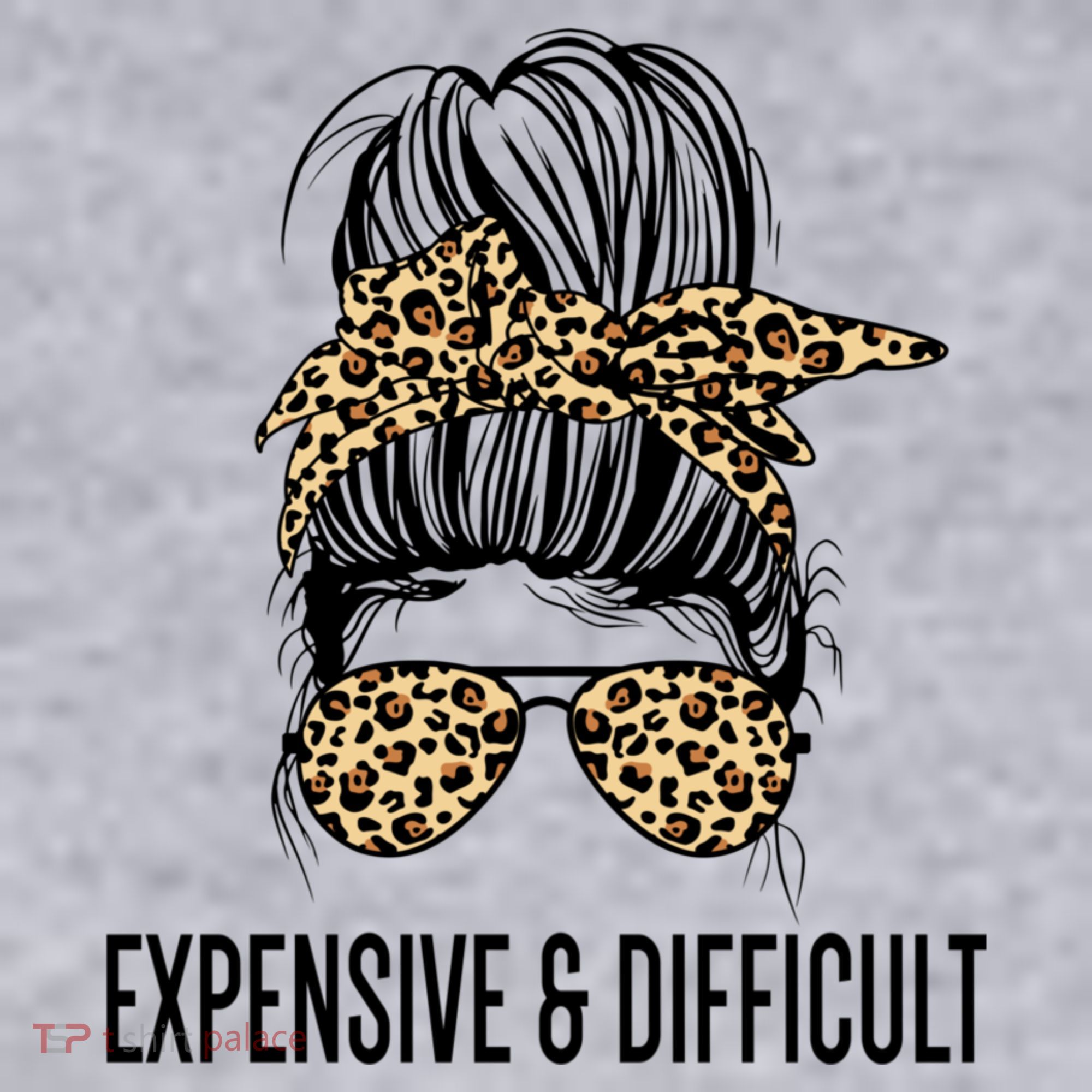 Expensive And Difficult Funny Bougie Bougee Messy Bun Cool Gift Women's Sweatshirt