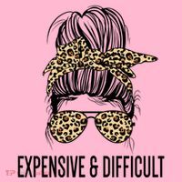 Expensive And Difficult Funny Bougie Bougee Messy Bun Cool Gift Coaster thumb 2