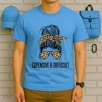 Expensive And Difficult Funny Bougie Bougee Messy Bun Cool Gift T-Shirt thumb 5