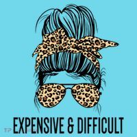 Expensive And Difficult Funny Bougie Bougee Messy Bun Cool Gift Kids Long Sleeve Shirt thumb 2