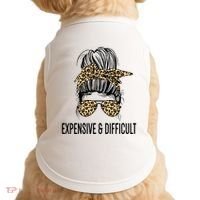 Expensive And Difficult Funny Bougie Bougee Messy Bun Cool Gift Doggie Tank thumb 0