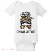 Expensive And Difficult Funny Bougie Bougee Messy Bun Cool Gift Baby Bodysuit thumb 0