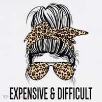 Expensive And Difficult Funny Bougie Bougee Messy Bun Cool Gift Baby Bodysuit thumb 2