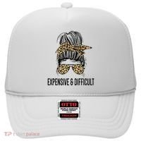 Expensive And Difficult Funny Bougie Bougee Messy Bun Cool Gift Hat thumb 0