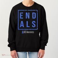 End Als, Distressed Als Awareness Women's Sweatshirt thumb 0