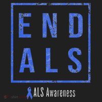 End Als, Distressed Als Awareness Women's Sweatshirt thumb 2