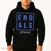 End Als, Distressed Als Awareness Hoodie thumb 2