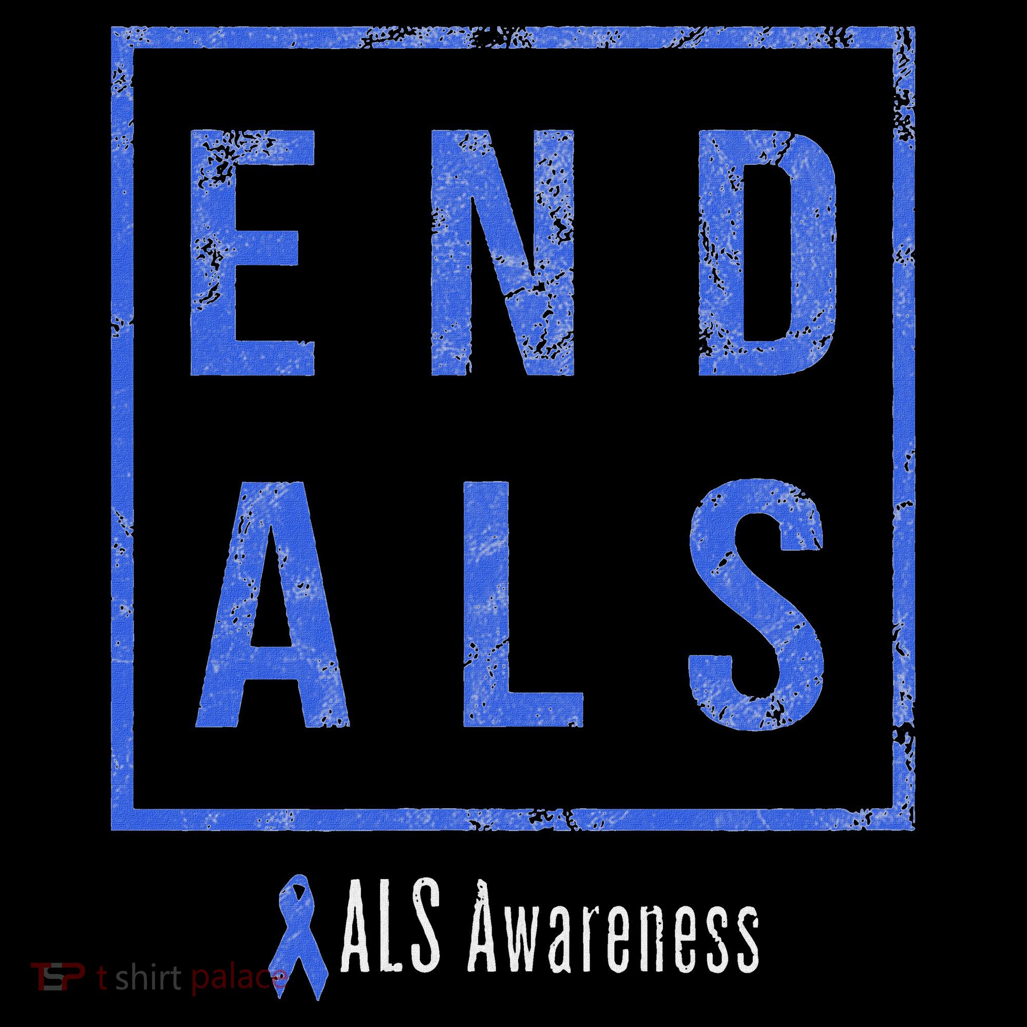 End Als, Distressed Als Awareness Sweatshirt