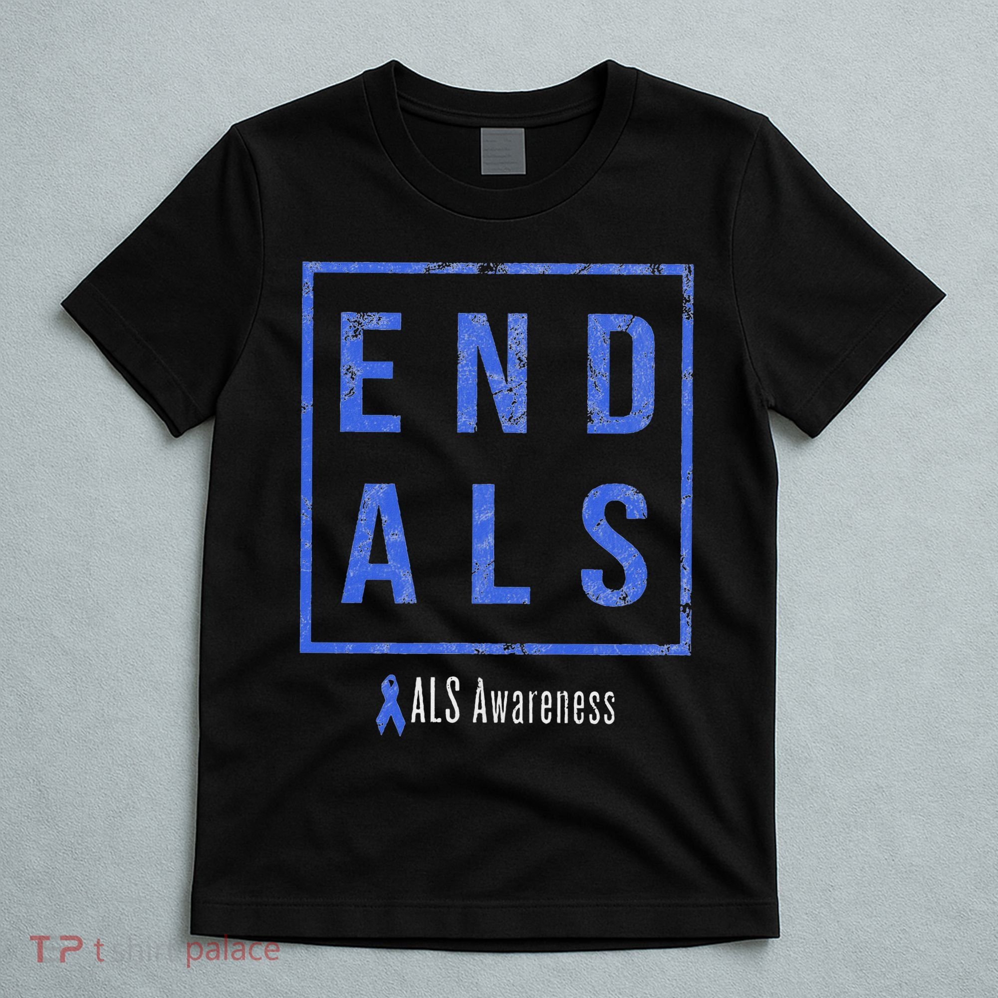 End Als, Distressed Als Awareness T-Shirt