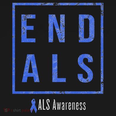 End Als, Distressed Als Awareness Tall T-Shirt