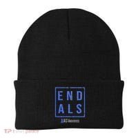 End Als, Distressed Als Awareness Beanie thumb 0