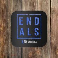 End Als, Distressed Als Awareness Coaster thumb 0