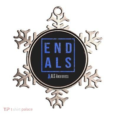 End Als, Distressed Als Awareness Ornament