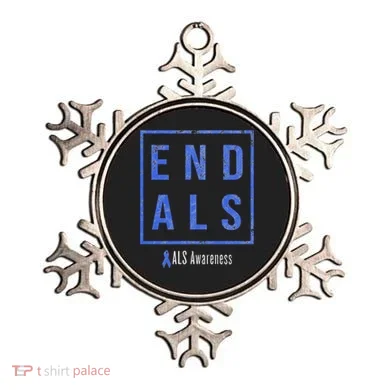 End Als, Distressed Als Awareness Ornament