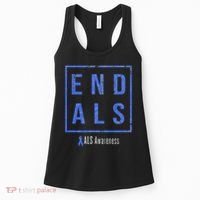 End Als, Distressed Als Awareness Women's Tank Top thumb 0