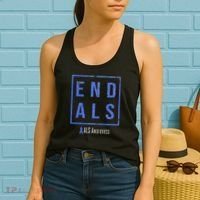 End Als, Distressed Als Awareness Women's Tank Top thumb 2