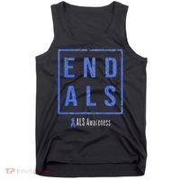 End Als, Distressed Als Awareness Tank Top thumb 0