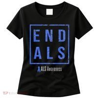 End Als, Distressed Als Awareness Women's T-Shirt thumb 0