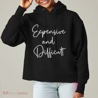 Expensive And Difficult Funny Bougie Bougee Gift Ladies Heavyweight Boxy Pullover Hoodie thumb 0