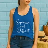 Expensive And Difficult Funny Bougie Bougee Gift Women's Tank Top thumb 2