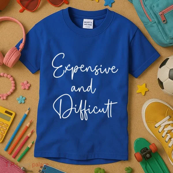 Expensive And Difficult Funny Bougie Bougee Gift Kids T-Shirt