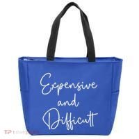 Expensive And Difficult Funny Bougie Bougee Gift Tote Bag thumb 0