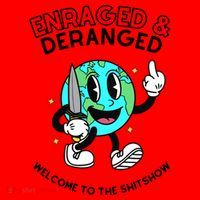 Enraged And Deranged Welcome To The Shit Show Santa Hat thumb 1
